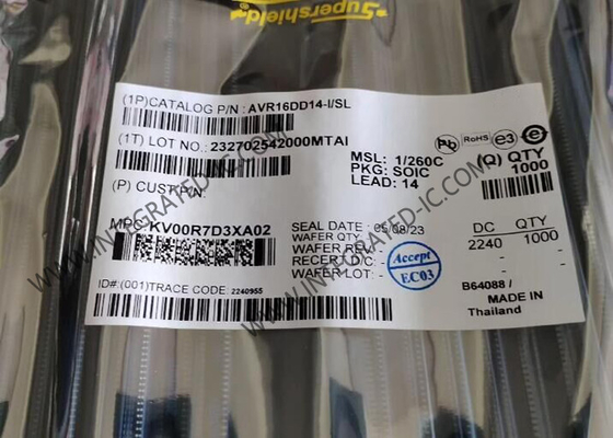 माइक्रोकंट्रोलर एमसीयू AVR16DD14-I/SL 24MHz 16KB तक फ्लैश एमसीयू SOIC14 सतह माउंट