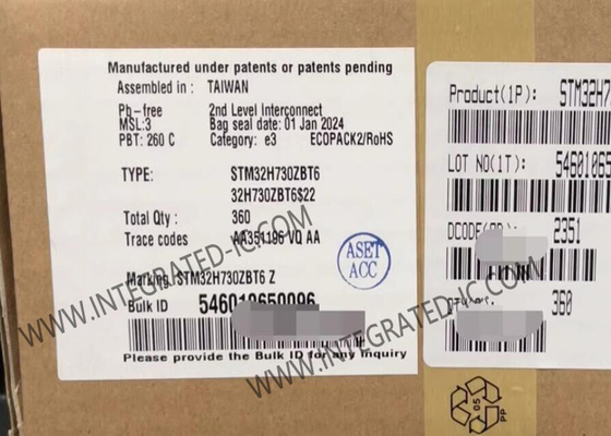 एंबेडेड माइक्रोकंट्रोलर MCU STM32H730ZBT6 550MHz 128KB माइक्रोकंट्रोलर IC
