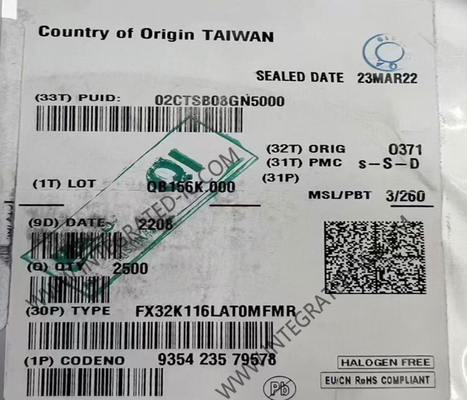 FX32K116LAT0MFMR माइक्रोकंट्रोलर MCU 48 MHz ऑटोमोटिव माइक्रोकंट्रोलर QFN-32 पैकेज