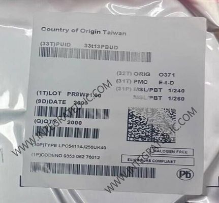 LPC54114J256UK49 माइक्रोकंट्रोलर MCU 100MHz 32-बिट डुअल कोर माइक्रोकंट्रोलर WLCSP49