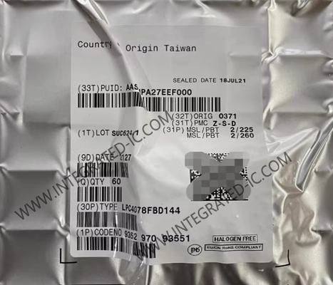 LPC4078FBD144 माइक्रोकंट्रोलर MCU 120MHz 32-बिट माइक्रोकंट्रोलर IC LQFP144 एम्बेडेड MCU
