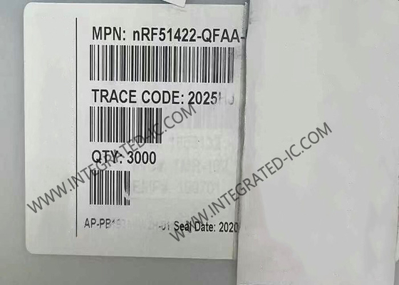 NRF51422-QFAA BT आईसी मल्टीप्रोटोकॉल BT कम ऊर्जा और 2.4GHz सिस्टम-ऑन-चिप