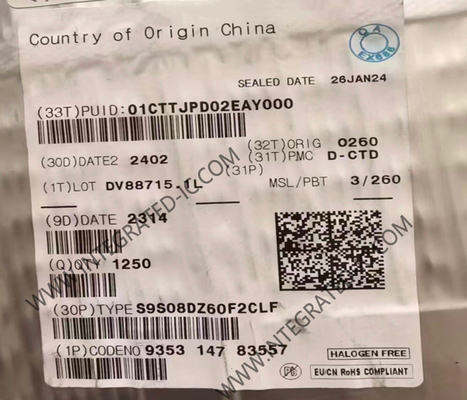 S9S08DZ60F2CLF माइक्रोकंट्रोलर MCU 40MHz 8-बिट माइक्रोकंट्रोलर LQFP-48 पैकेज