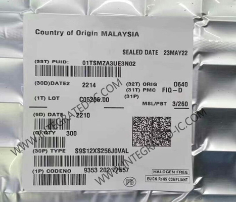 S9S12XS256J0VAL माइक्रोकंट्रोलर MCU 16-बिट MCU 40MHz HCS12X माइक्रोकंट्रोलर IC