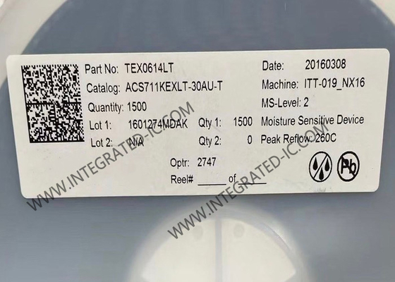 ACS711KEXLT-30AU सेंसर IC 30A हॉल प्रभाव रैखिक धारा सेंसर QFN12