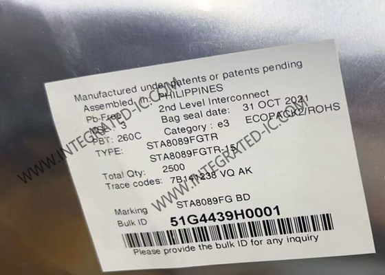 वायरलेस संचार मॉड्यूल STA8089FGTR उच्च प्रदर्शन आरएफ रिसीवर IC 56-VFQFN