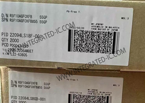R5F10AGFCKFB माइक्रोकंट्रोलर MCU 16-बिट सिंगल चिप माइक्रोकंट्रोलर LQFP48 RL78 MCU