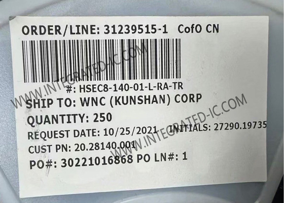 HSEC8-140-01-L-RA-TR कनेक्टर्स जनरेटTM हाई-स्पीड एज कार्ड कनेक्टर