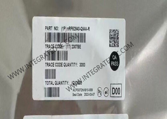 NRF52840-QIAA BT IC 2.4GHz मल्टीप्रोटोकॉल BT 5.4 SoC AQFN73 सिस्टम ऑन चिप