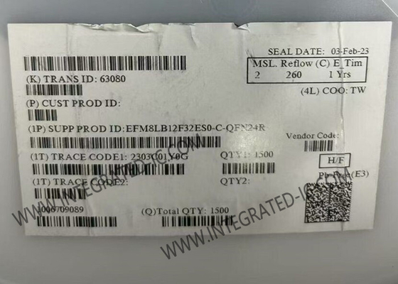EFM8LB12F32ES0-C-QFN24R माइक्रोकंट्रोलर MCU 8-बिट 72MHz 32KB फ्लैश माइक्रोकंट्रोलर IC 24-QFN पैकेज