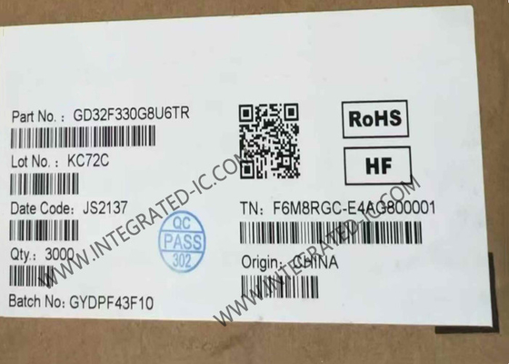 GD32F330G8U6TR माइक्रोकंट्रोलर MCU 84MHz प्रवेश स्तर 32 बिट माइक्रोकंट्रोलर QFN28