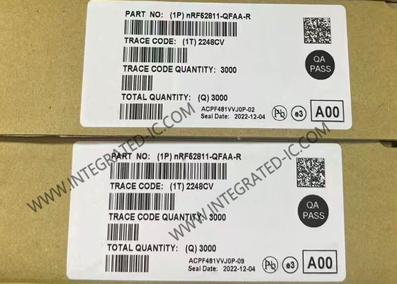 NRF52811-QFAA-R BT IC 2.4GHz कम ऊर्जा BT 5.4 SoC QFN48 BT 5.4 सिस्टम ऑन चिप