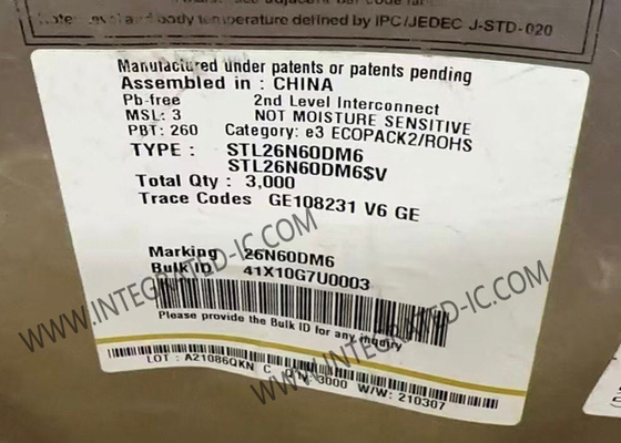 STL26N60DM6 एकीकृत सर्किट चिप 600V 15A MDmesh DM6 पावर MOSFET ट्रांजिस्टर