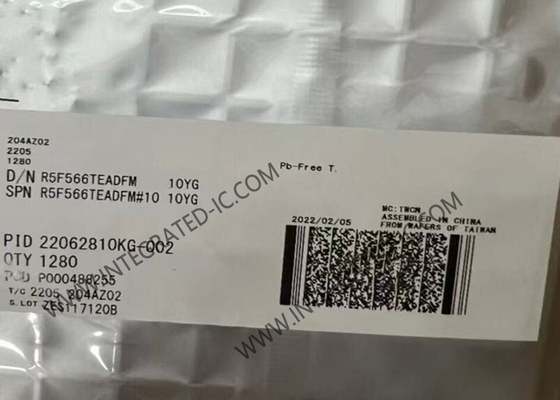 R5F566TEADFM माइक्रोकंट्रोलर MCU 32-बिट माइक्रोकंट्रोलर 160MHz 32-बिट सिंगल कोर MCU