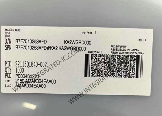 R7F7010253AFD माइक्रोकंट्रोलर MCU 32-बिट 120MHz माइक्रोकंट्रोलर MCU शरीर नियंत्रण के लिए