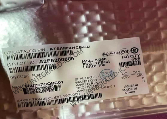 ATSAM3U1CB-CU माइक्रोकंट्रोलर MCU 96MHz ARM कॉर्टेक्स M3 माइक्रोकंट्रोलर 32 बिट MCU