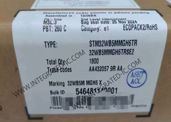 बीटी आईसी STM32WB5MMGH6TR 2.4GHz बीटी कम ऊर्जा 5.4 और 802.15.4 मॉड्यूल