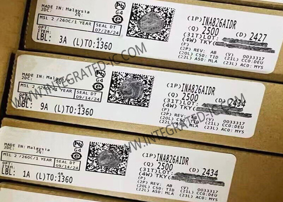 INA826AIDR एकीकृत सर्किट चिप प्रेसिजन 200μA 36V इंस्ट्रूमेंटेशन एम्पलीफायर