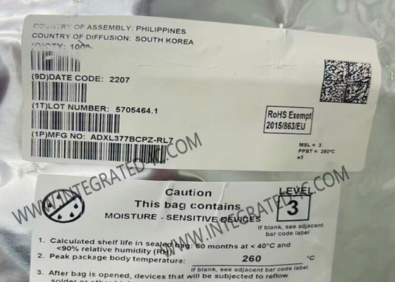 ADXL377BCPZ सेंसर आईसी छोटे कम शक्ति 3-अक्ष त्वरक