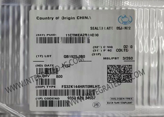 माइक्रोकंट्रोलर MCU FS32K144HRT0MLHT 512KB फ्लैश माइक्रोकंट्रोलर IC 2.7V से 5.5V