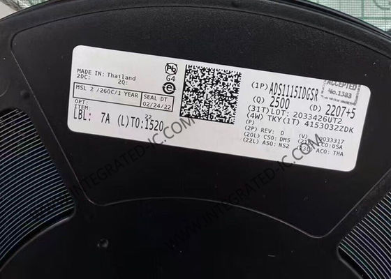 ADS1115IDGSR एकीकृत सर्किट चिप एनालॉग टू डिजिटल कन्वर्टर 16 बिट डेल्टा सिग्मा एडीसी