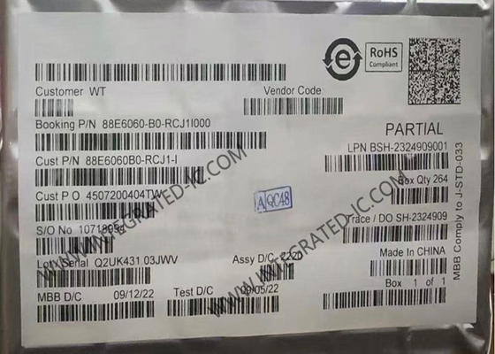 88E6060-B0-RCJ1I000 ईथरनेट आईसी एकल चिप एकीकरण 6-पोर्ट 10/100 ईथरनेट स्विच