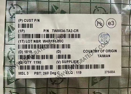 TW8834-TA2-CR इंटीग्रेटेड सर्किट चिप एलसीडी वीडियो प्रोसेसर TQFP100 डिस्प्ले प्रोसेसर