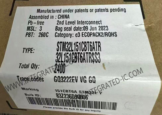 STM32L151CBT6ATR माइक्रो कंट्रोलर MCU अल्ट्रा-लो-पावर 32-बिट ARM कोर्टेक्स-M3 MCU
