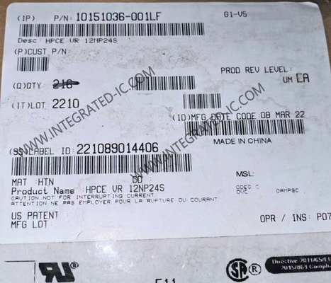 10151036-001LF कनेक्टर कार्ड एज कनेक्टर HPCE VR 12NP24S कनेक्टर