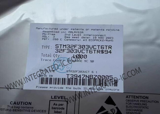 STM32F303VCT6 माइक्रोकंट्रोलर MCU 72MHz एम्बेडेड MCU LQFP-100 ARM माइक्रोकंट्रोलर