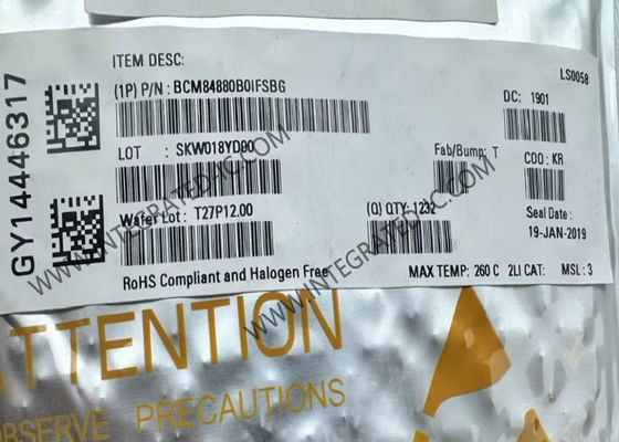 ईथरनेट आईसी BCM84880B0IFSBG सिंगल-चिप एकीकृत ईथरनेट सीएमओएस ट्रांससीवर