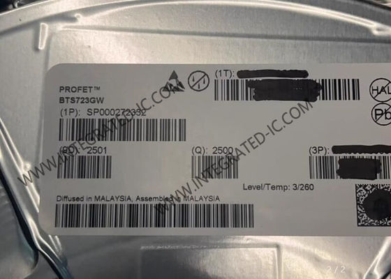 BTS723GW इंटीग्रेटेड सर्किट आईसी चिप 7V से 58V स्मार्ट हाई-साइड पावर स्विच जिसमें 2 आउटपुट और 2.9 A करंट है