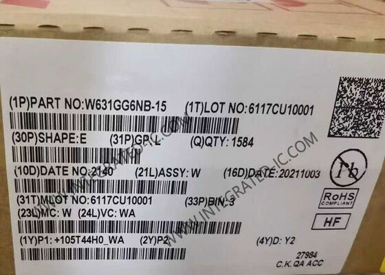 W631GG6NB-15 मेमोरी आईसी चिप 1Gbit SDRAM DDR3 667MHz VFBGA96