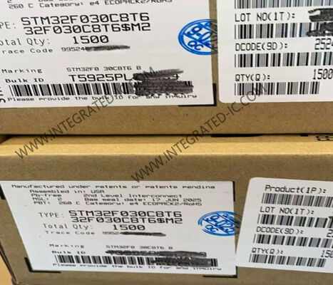 STM32F030C8T6 48MHz ARM कॉर्टेक्स एम0 कोर और 39 आई/ओ पिन के साथ 32-बिट माइक्रोकंट्रोलर आईसी