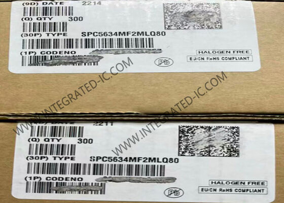 SPC5634MF2MLQ80 32-बिट सिंगल-कोर माइक्रोकंट्रोलर MCU 80MHz 1.5MB फ़्लैश LQFP144