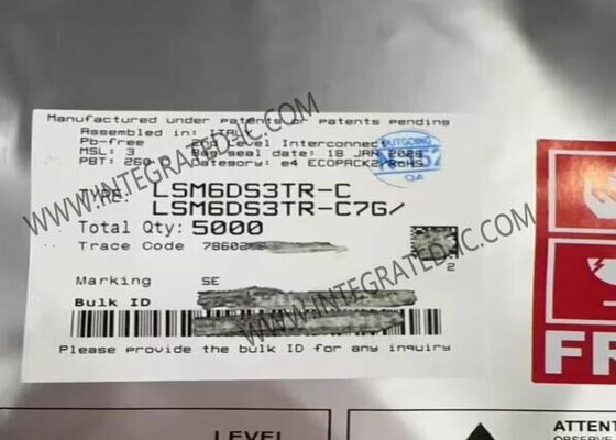 LSM6DS3TR-C सेंसर आईसी एक्सेलेरोमीटर जायरोस्कोप तापमान 6 एक्सिस सेंसर 14-VFLGA