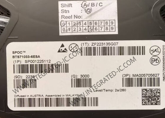 BTS71033-6ESA एकीकृत सर्किट चिप 6 आउटपुट SPI पावर कंट्रोलर PG-TSDSO-24